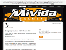 Tablet Screenshot of mividahelmets.it